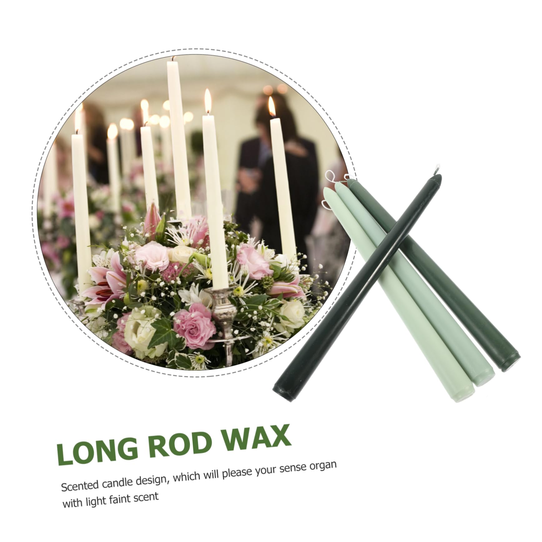 ABOOFAN 4piezas Velas Perfumadas Sin Humo Unidades Adornos Para Fiestas Decoración De Bodas