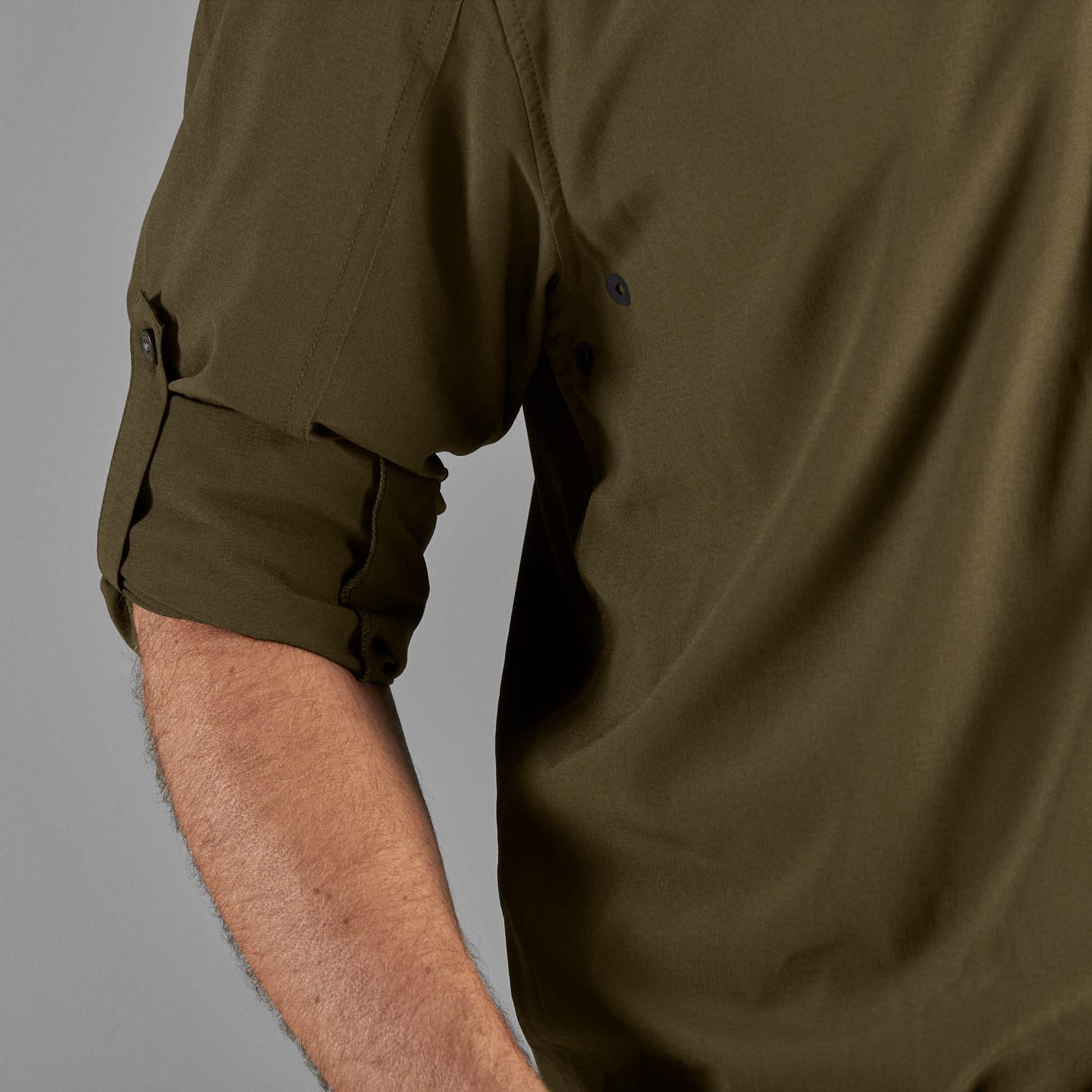 Harkila Trail LS Shirt Willow Green Shirts