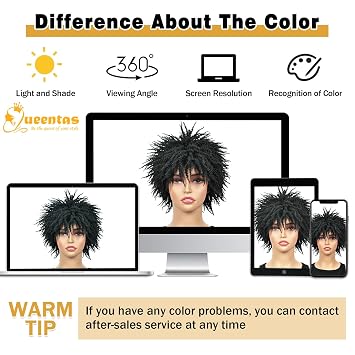 6.5*6 Afro Braided Black Synthetic Hair Topper with 3 Clips Wiglets Women