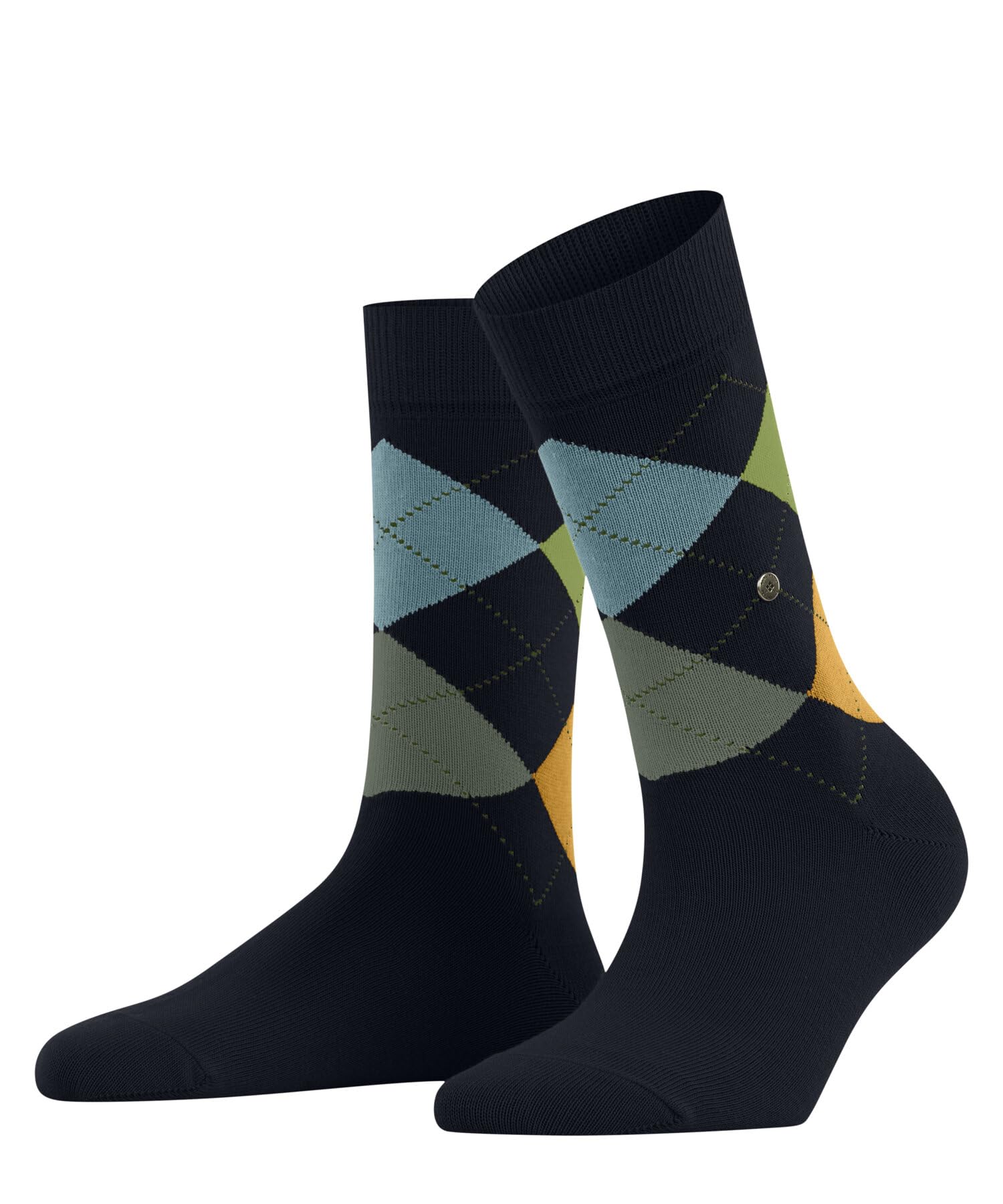 Burlington Women's Queen W So Cotton Patterned 1 Pair Socks, Blue Marine 6122, 3.5-7