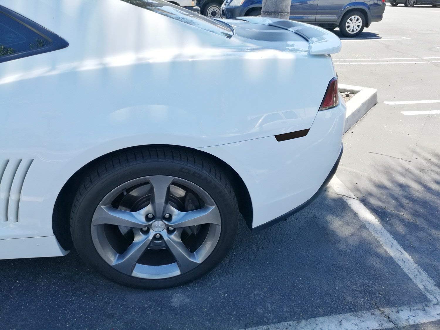 iJDMTOY Smoked Lens Red Full LED Rear Side Marker Light Kit Compatible With 2010-15 Chevy Camaro, Powered by 27-SMD LED, Replace OEM Back Sidemarker Lamps