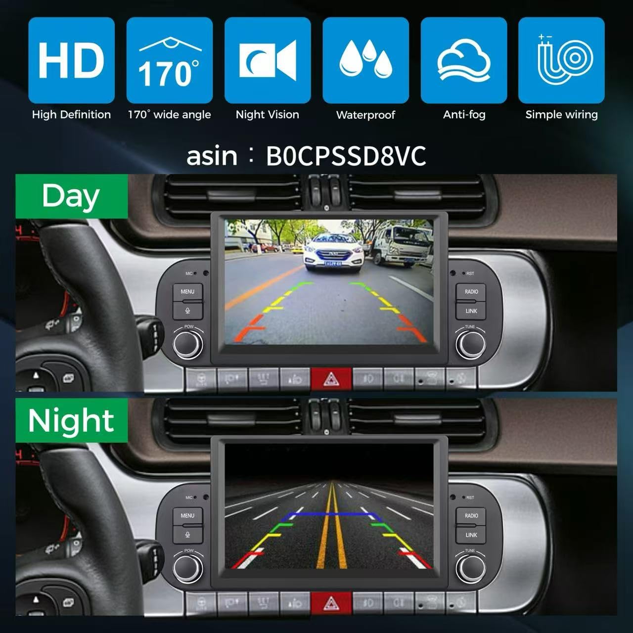 Autoradio Linux per Fiat Panda 2013-2025 con CarPlay Wireless e Android Auto, avvio in 2 secondi, comandi fisici tramite manopola, audio di livello OEM, Porta ISO Plug & Play
