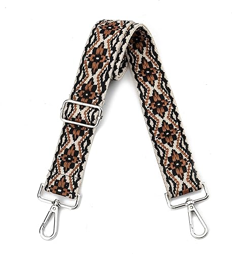 Miniatura 30 de Correa ancha para bolso, correa ajustable para bolsa cruzada, correas de hombro plateadas