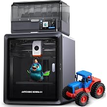 Anycubic Kobra S1C Multi-Color 3D Printer with Active Filament Drying, 600mm/s High Speed CoreXY 3D Printer, Fully Enclosed & Auto Leveling, 4-Color Printing Bulit-in, Smart APP Control