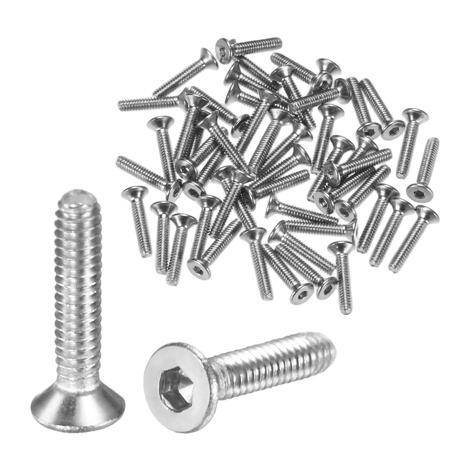 M METERXITY 50-Pack Flat Head Machine Screws M2x10mm