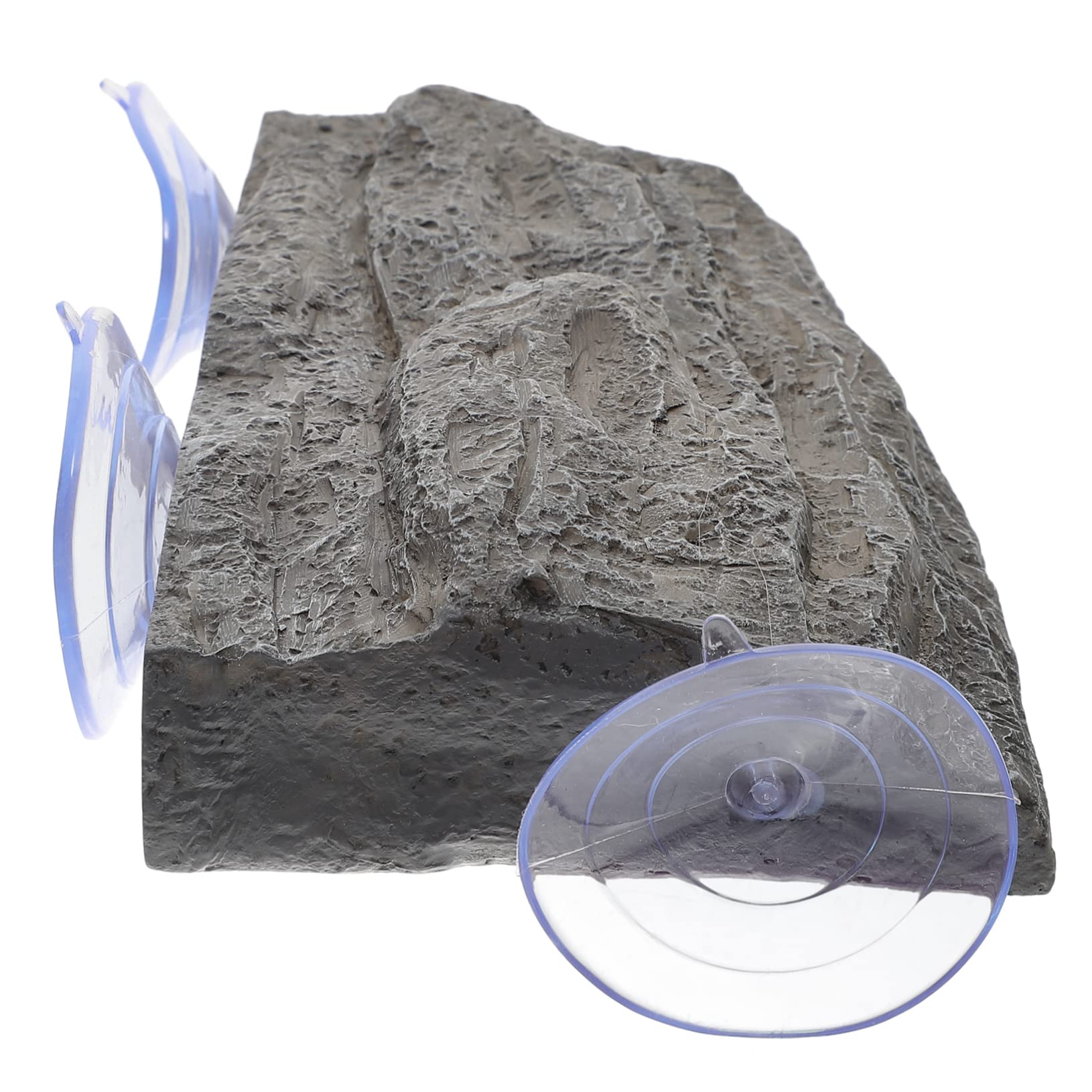Hohopeti Plataforma para Bañarse para Tortugas con Ventosas Resistentes de Resina para Acuario Elemento Funcional para Reptiles Acuáticos