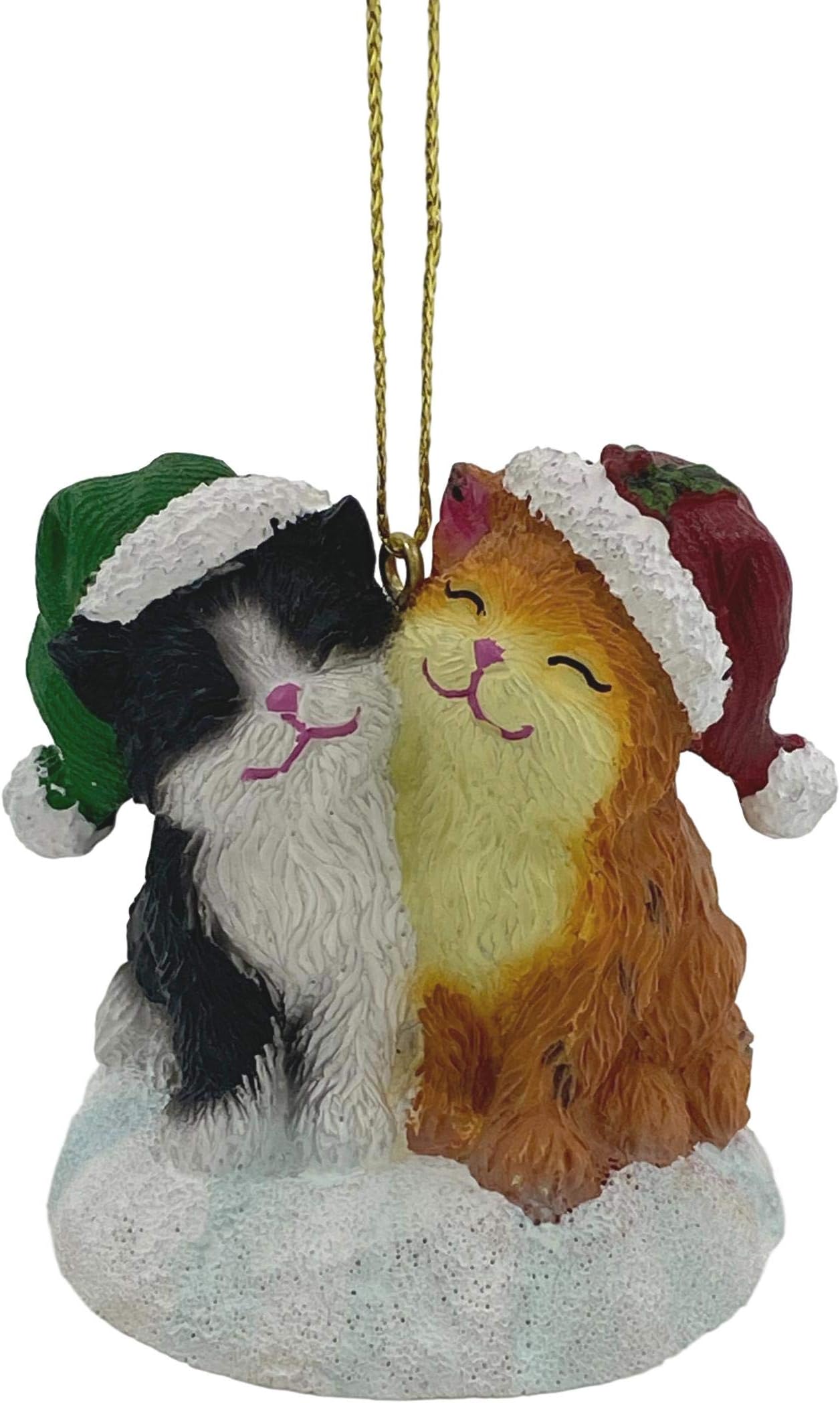 The San Francisco Music Box Company Cute Christmas Cats Figurine Ornament