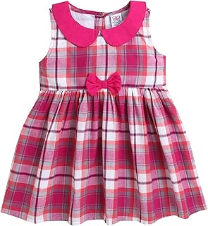 Mama &amp; Bebe Baby Girls Dress Cotton Floral Prints Casual Sleeveless Dress with Soft Fabric for Girls Summer Wear