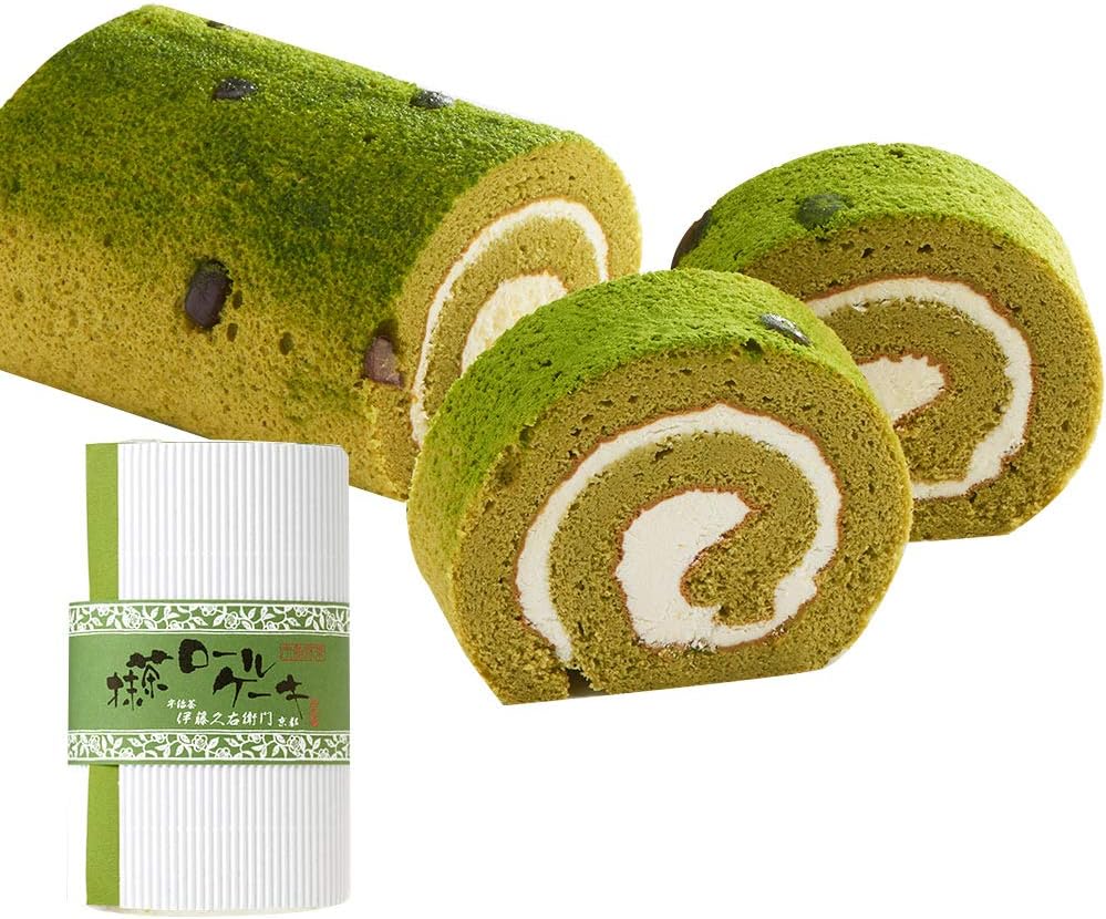 Amazon Co Jp 伊藤久右衛門 お中元 御中元 宇治抹茶ロールケーキ 小豆入り抹茶スポンジ 生クリーム 食品 飲料 お酒