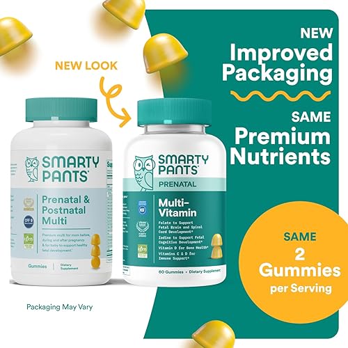 Miniatura 2 de SmartyPants Vitaminas prenatales para mujeres, gomitas multivitamínicas vitaminas pre y posnatales, biotina, metilfolato, vitamina D3, C, vitamina
