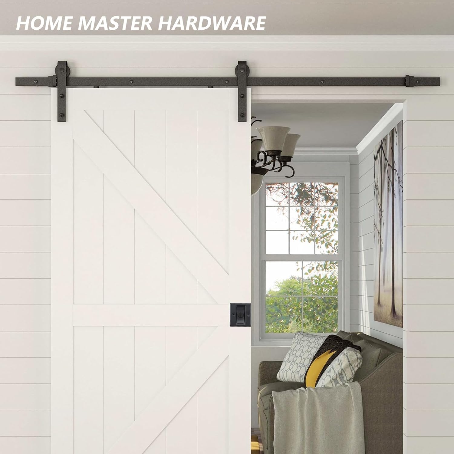HOME MASTER HARDWARE Privacy Pocket Door Lock Pull Replace Damaged Or Old Sliding Door Locks Premium Quality Solid Brass Matte Black Pocket Door Hardware 2-3/4”x2-1/2”,for 1-3/8” Thickness Door 1 Pack