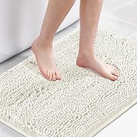Vista 11 de H.VERSAILTEX - Tapete de baño antideslizante de felpilla, lavable a máquina, con microfibras suaves que absorben el agua, 20 pulgadas de ancho x 32