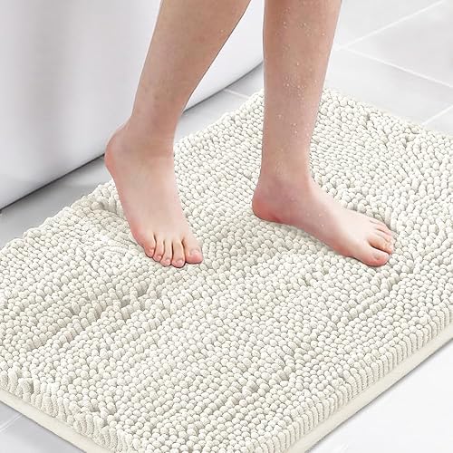 Miniatura 10 de H.VERSAILTEX Alfombra de Baño Alfombra de Baño Alfombras de Baño para Baño Antideslizante Alfombras de Baño Extra Gruesas de Chenilla 17" x 24