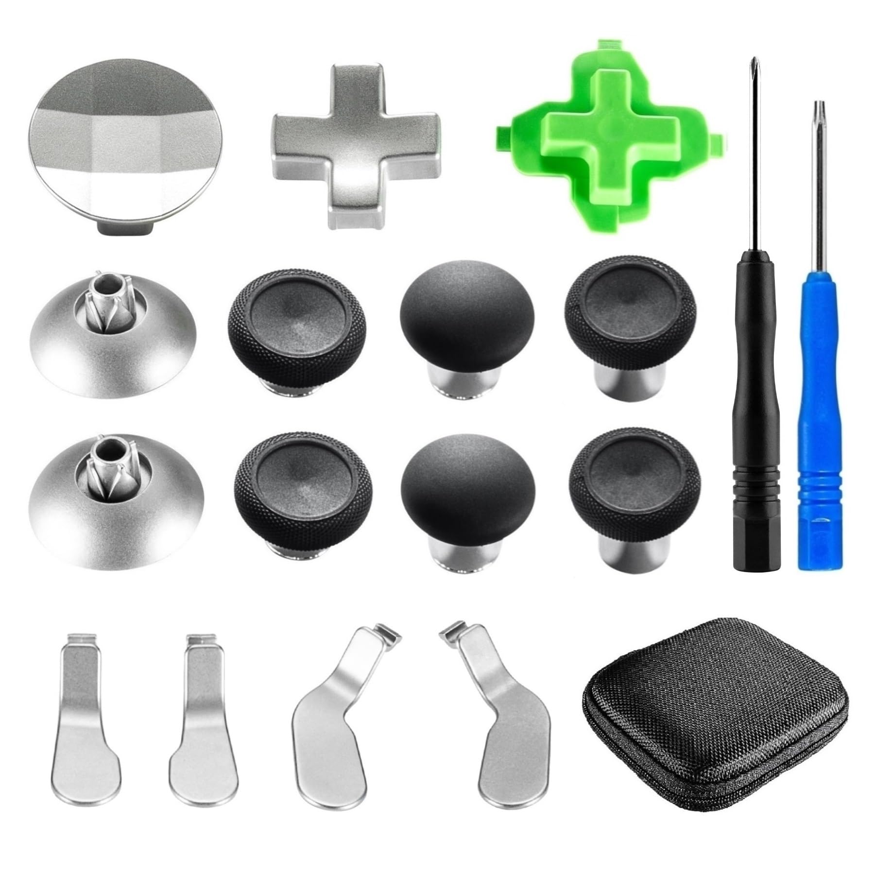Ps4 Xbox One Magnetic Metal Thumpsticks Joysticks Analogsticks Touches à capuchons pour PS4 Xbox One S Elite Slim Pro Nintendo Switch
