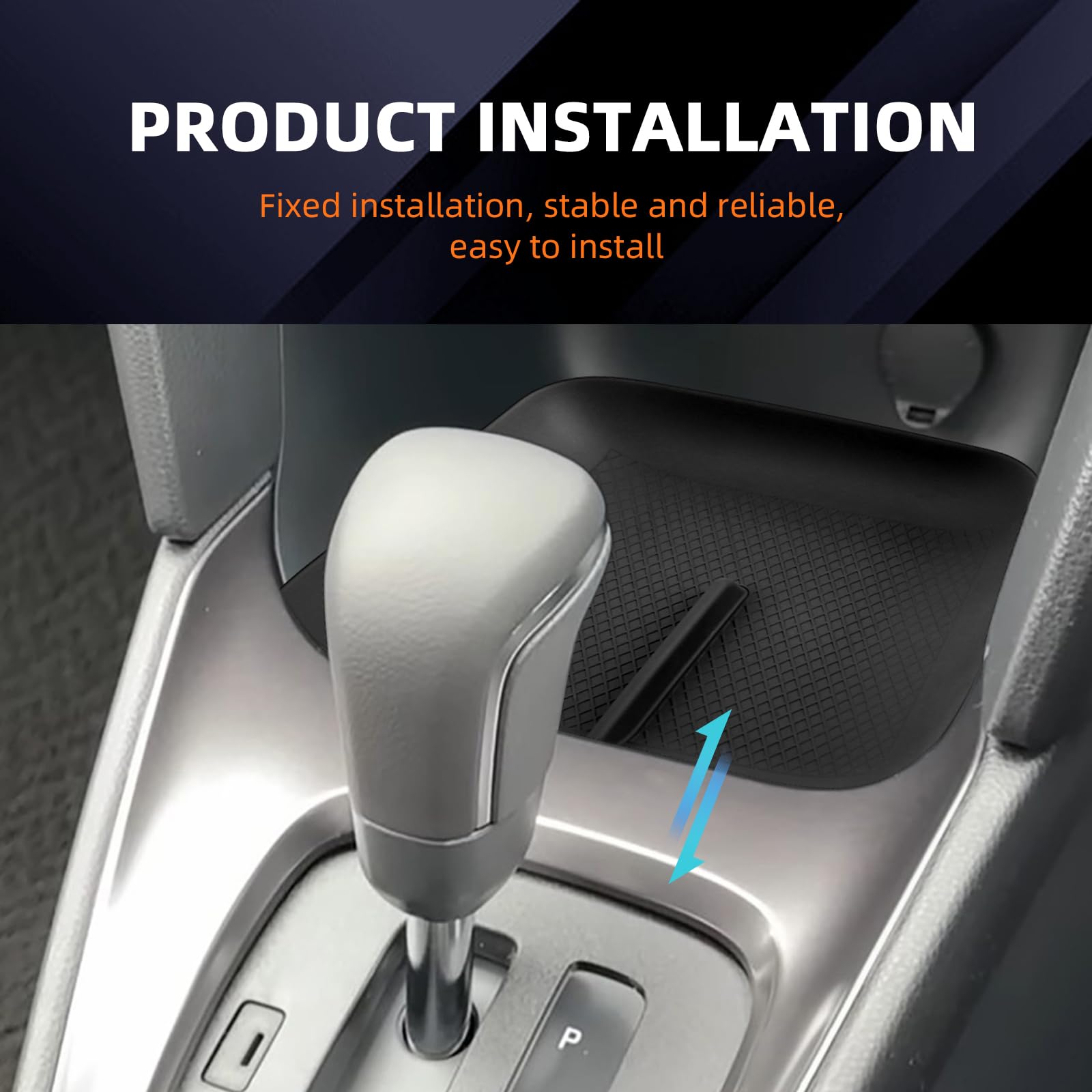Tappetini in gomma per Toyota Yaris Cross Hatchback GR Automatico 2020-2025 Scatola portaoggetti antiscivolo antipolvere per console centrale