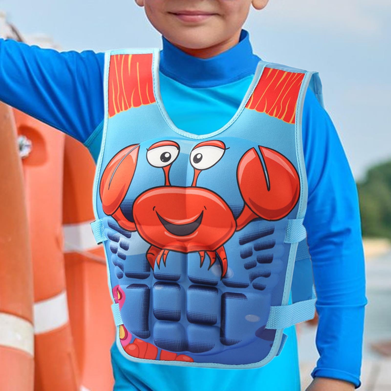 Chaleco Acuático Infantil | Bañador Infantil Anime Musculoso - Chaleco Flotador Natatorio Niños | para Playa Snorkel Navegación Vacaciones