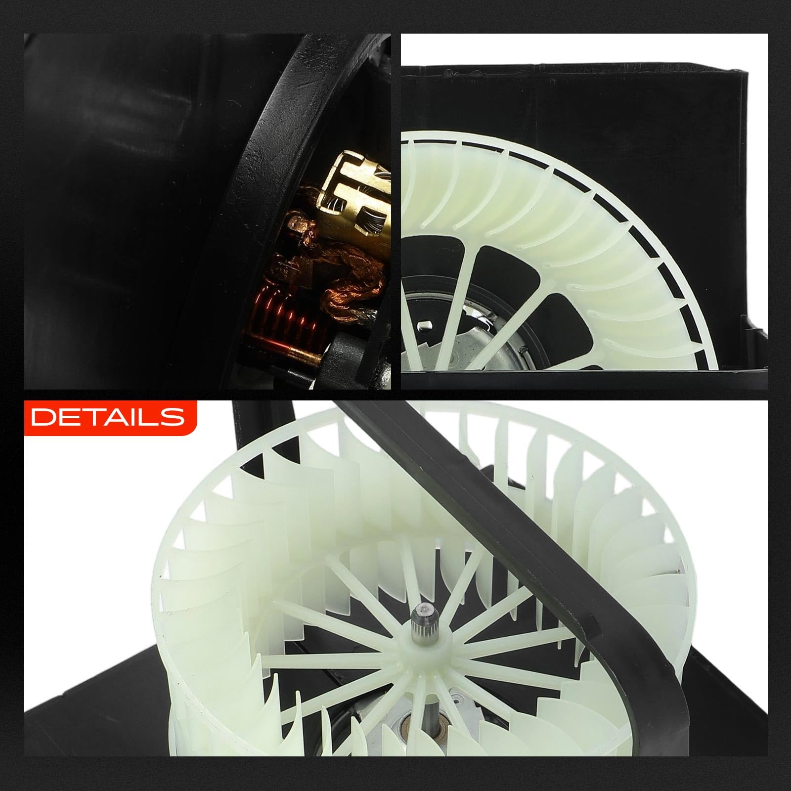 Frankberg Motore del ventilatore Ventilatore del riscaldamento Compatibile con Classe E W124 Cabriolet A124 Classe E Coupé C124 Classe E T-Model S124 Classe E Cabriolet A124 Replace# 8308208