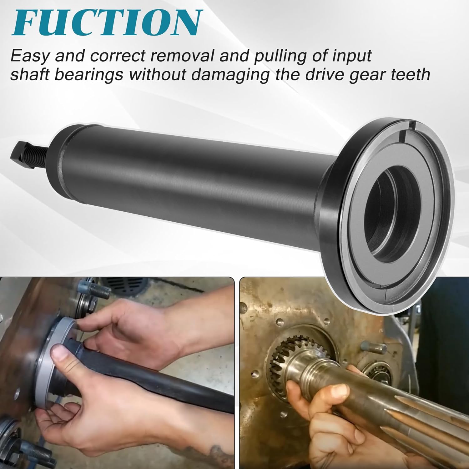 Input Shaft Bearing Puller Removal Tools Compatible with Eaton Fuller 1 3/4" & 2" Shafts, Not Work on RT600 / 6600 Series