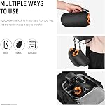 NEEWER Camera Lens Pouches Kit (4 Sizes) Thick Protective Bag with Drawstring, Orange Interior, Soft Plush Neoprene Bag, Compatible with Sony Canon Nikon Pentax Olympus Panasonic DSLR Lens