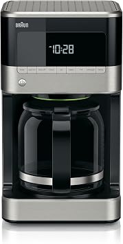 Braun Brew Sense Drip Coffee Maker, 12 cup, Black & Gold Tone Permanent Coffee Filter, Reusable #4 Cone Shaped, No Paper Filter Needed, Fits Coffee Makers Series 7 & Series 9, BRSC002,Black