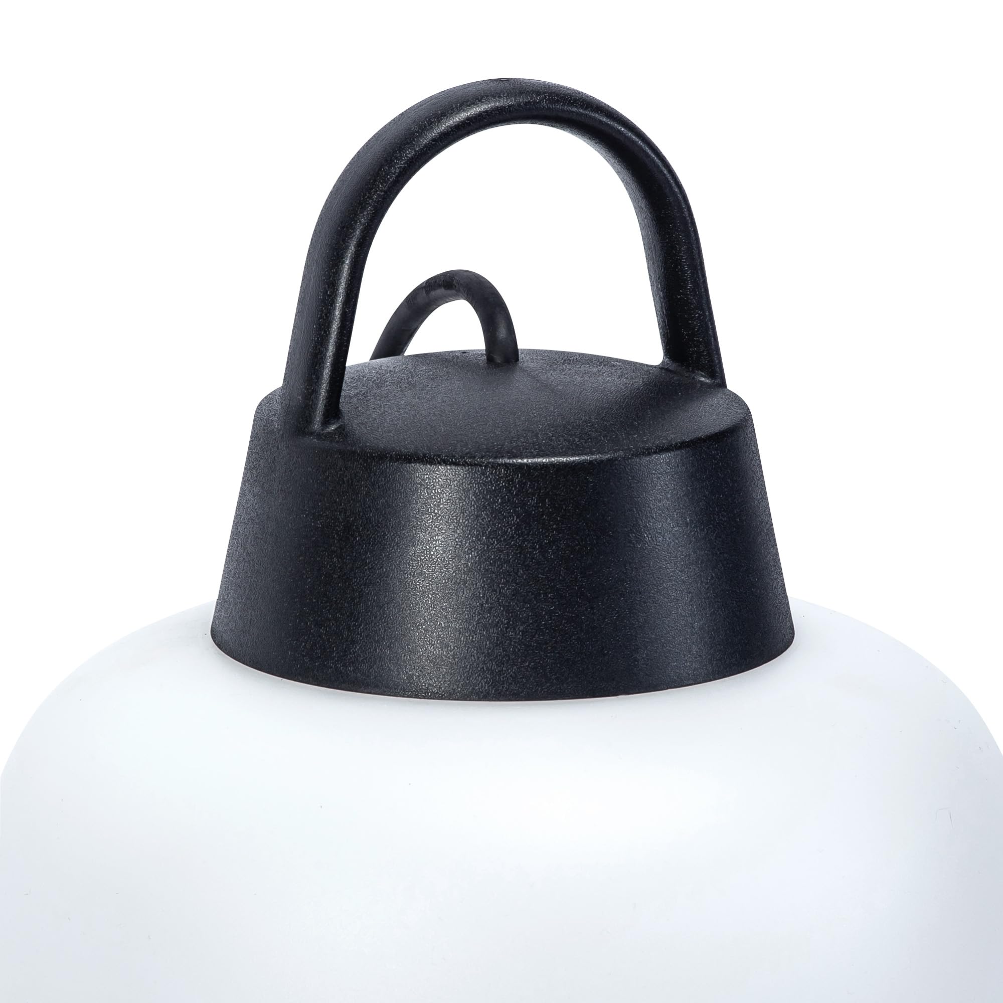 FORLIGHT Lamtam - Lámpara de Jardín Sobremesa E27, Asa para Colgar, IP44 Exterior, Negro, Iluminación Decorativa Resistente al Agua, Ideal para Terrazas y Patios
