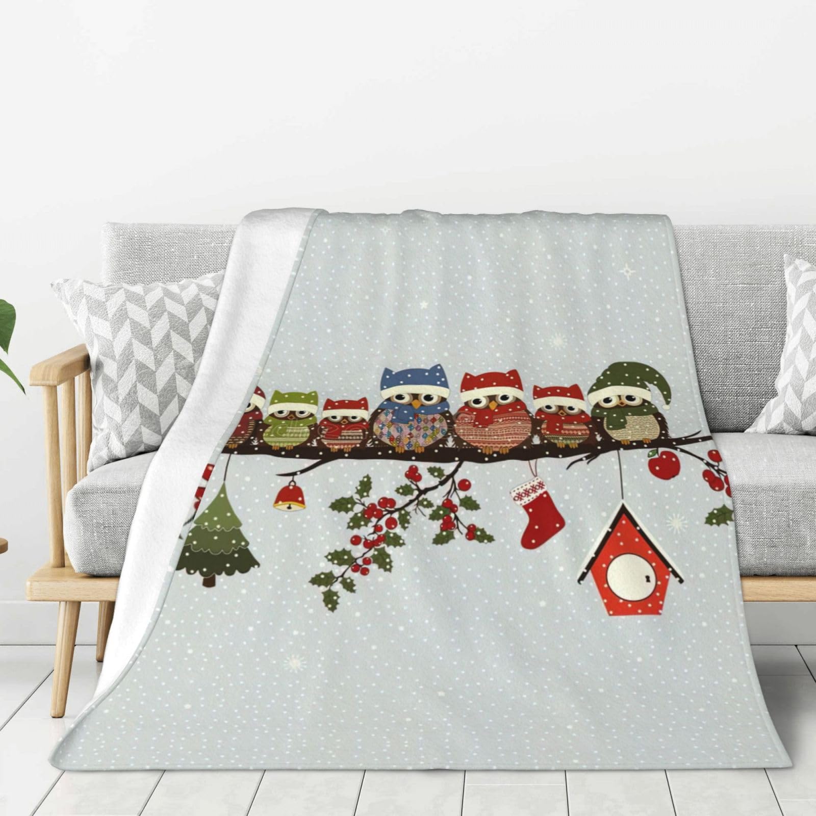 Couverture chaude en flanelle de Noël pour cocooner sur votre canapé