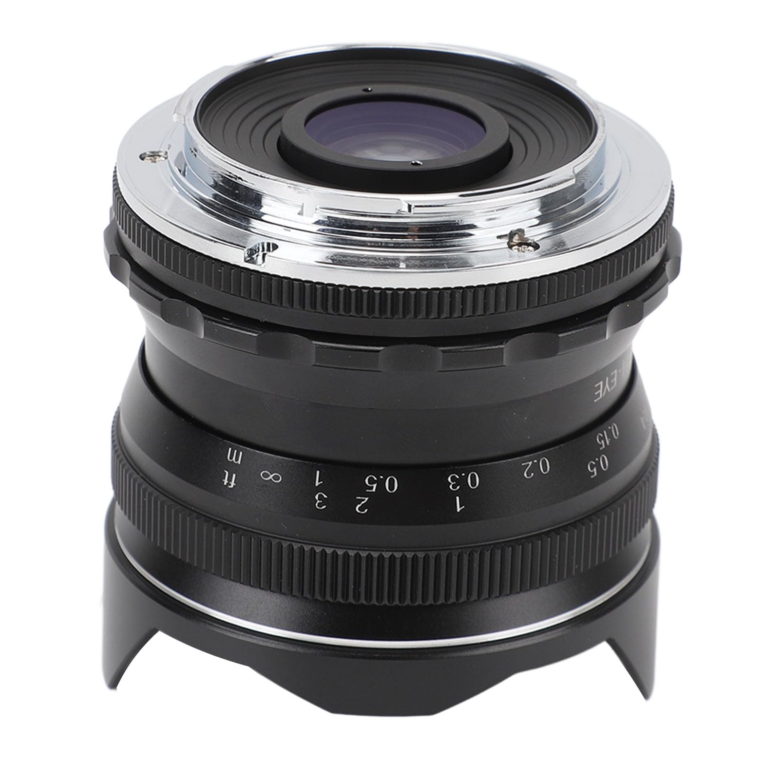 Obiettivo Fisheye da 7,5 Mm F2,8, Obiettivo Fisso con Messa a Fuoco Manuale con Portata di 180 Gradi per Fotocamera Mirrorless APS C con Attacco E, Compatibile con A7 A7II A7R