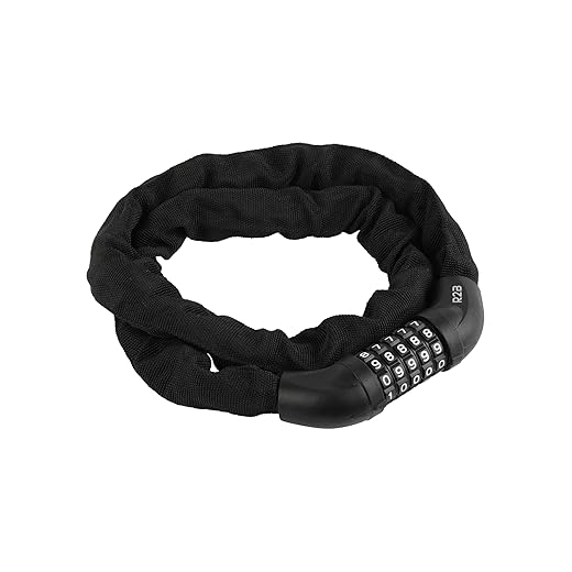 Fatbike slot met cijferslot – R2B Kettingslot 110 cm – Fietsslot van gehard staal voor E-bike, Mountainbike, BMX – Sterk & Veilig