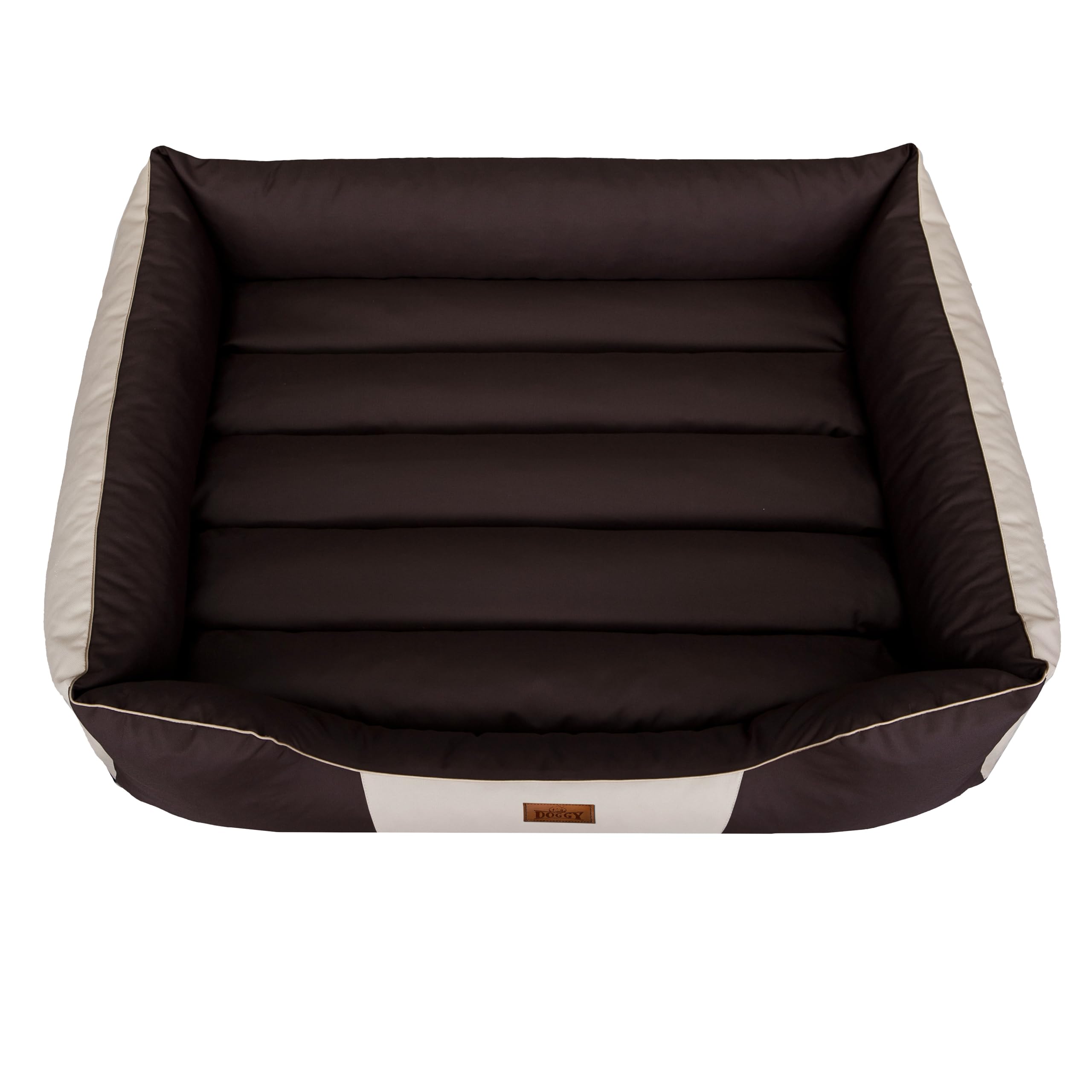 Cuccia per animali domestici, cuscino per cani, lettino, cuscino per cani, letto per cani, letto per animali domestici, materasso XL – 65 x 50 cm, marrone con beige