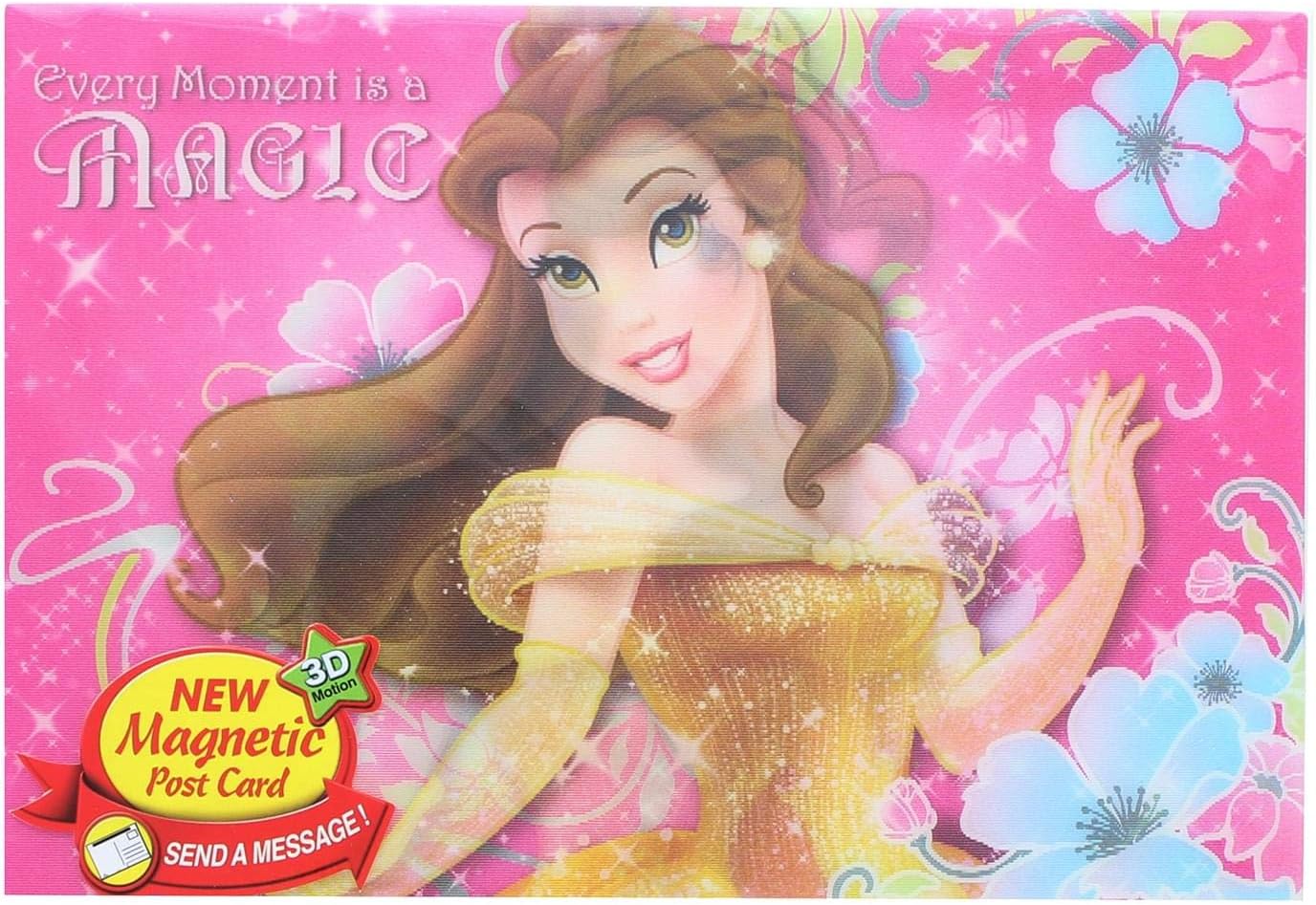 Disney Księżniczka Belle 3D Motion Picture Card Magnes
