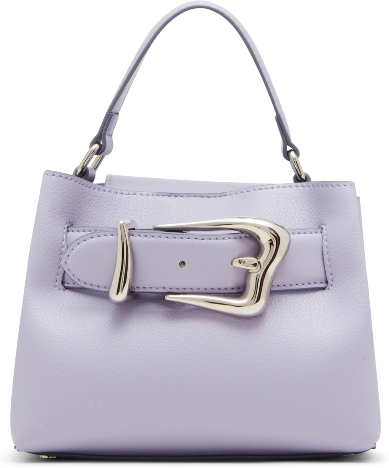 Anne Klein Womens Mini Sculpted Buckle Top Handle