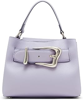 Anne Klein Womens Mini Sculpted Buckle Top Handle, Gentle Lavender