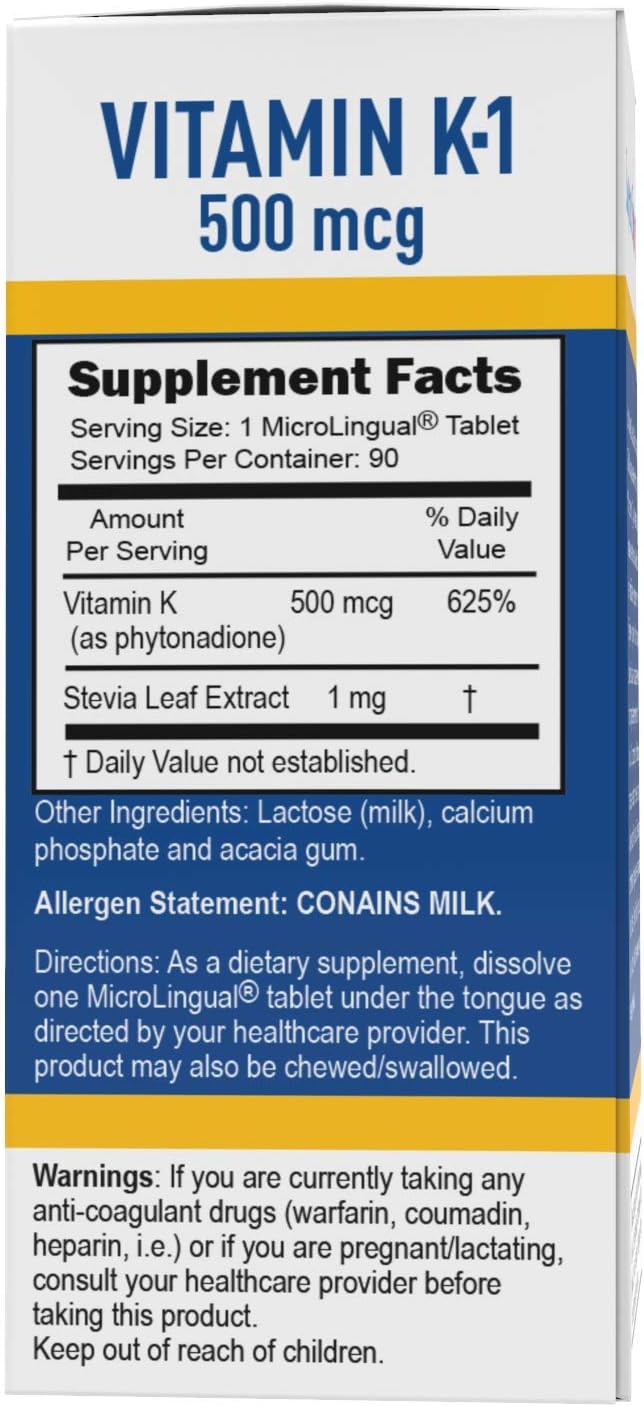 Superior Source Vitamin K1 500mcg