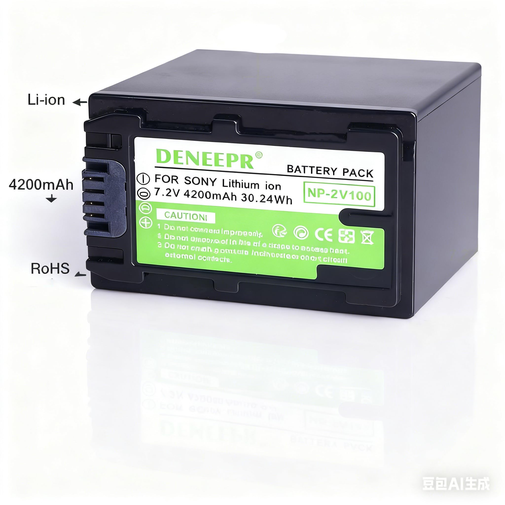 Lot de 2 Batteries NP-FV100A, compatibles avec Sony PXW-X70 FDR-AX33 FDR-AX40 FDR-AX45 FDR-AX53 FDR-AX60 HDR-PJ675 NEX-VG30 NP-FV70A