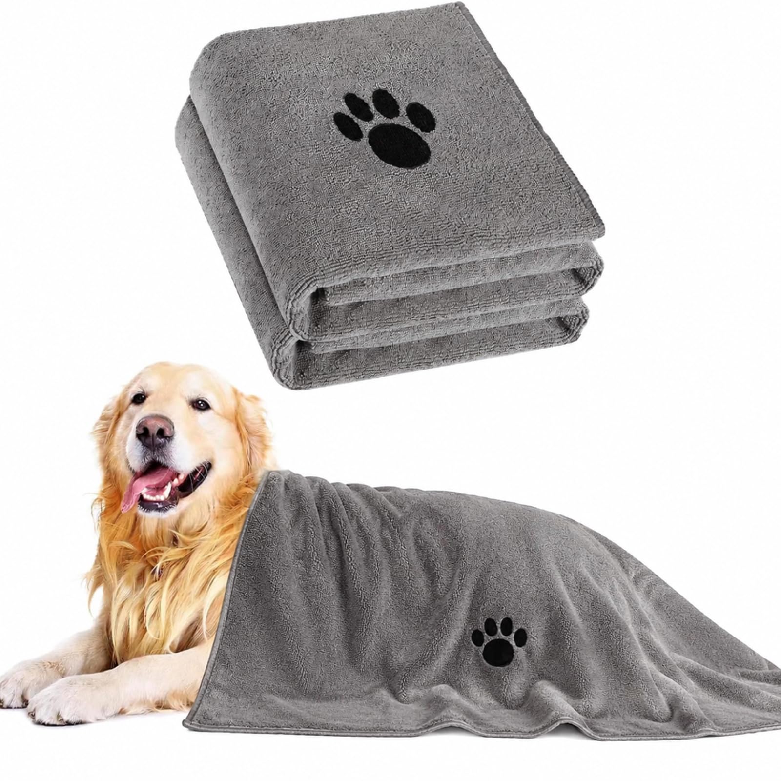 Super Absorbent Dog Towels - Quick Drying! -10