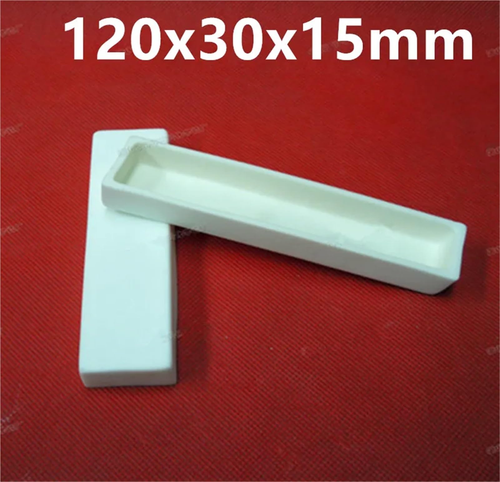 Crogiolo rettangolare in allumina al 99%, 1pcs