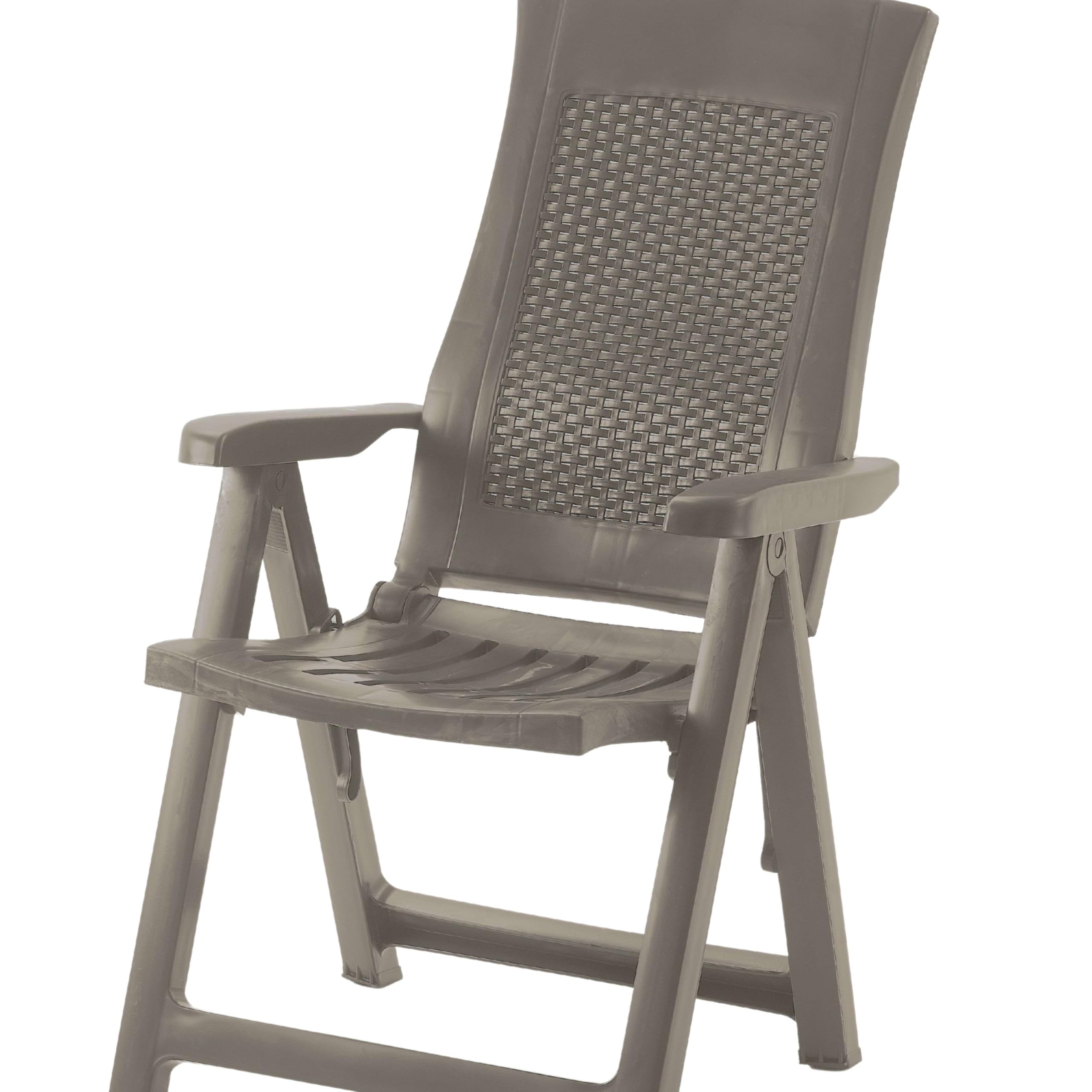 Miroytengo Pack 2 Sillones Plegables Muebles de Exterior Gold Estilo Práctico en Color Marrón 59x108x62 cm