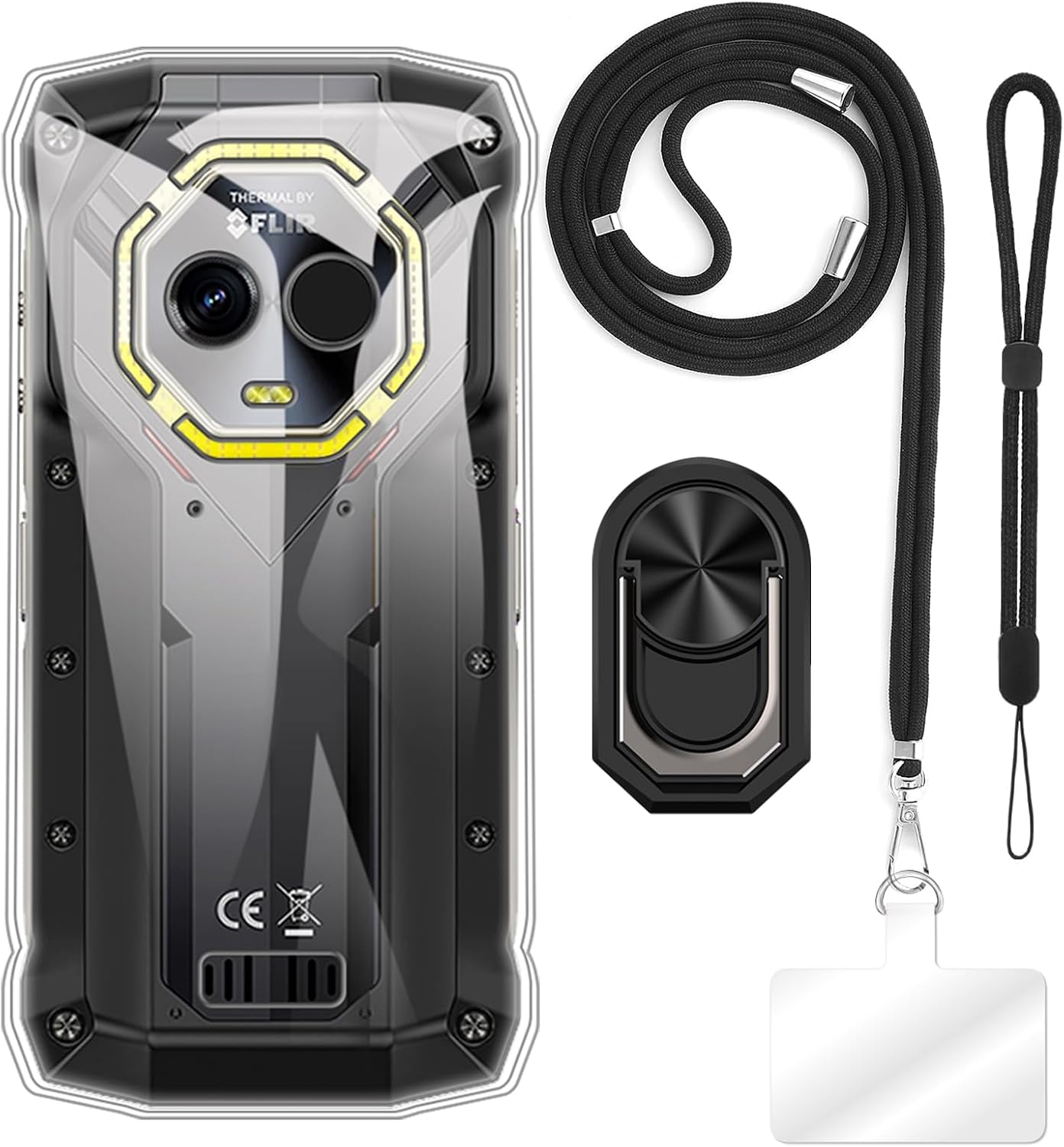 Case Accessory Bundle for Armor Mini 20T Pro - Clear+Black