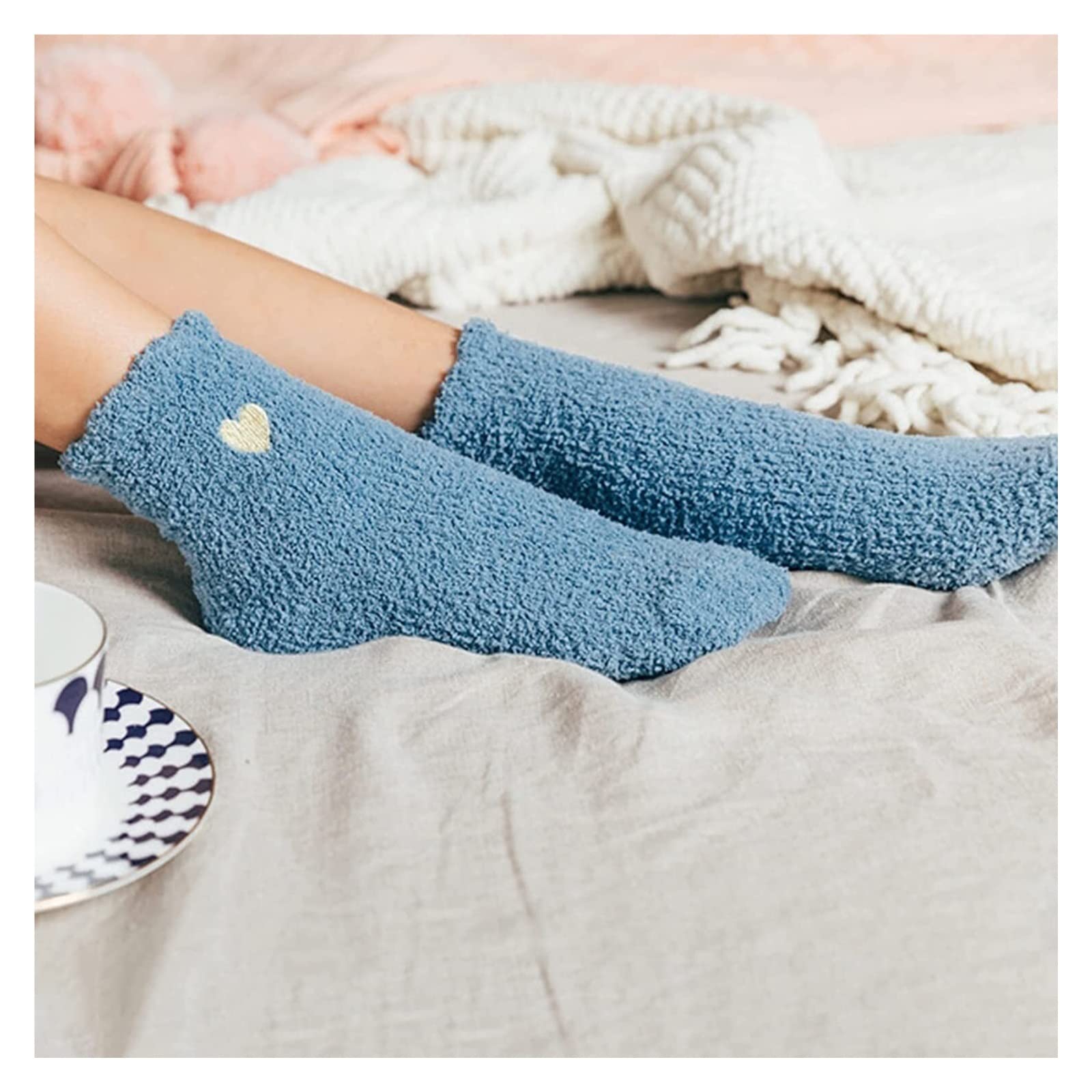 Calzini Termici Calzini Da Donna Con Motivo A Cuore ， Calzini Da Donna In Cotone Carino Calzini In Cotone Alla Moda Calzini Invernali