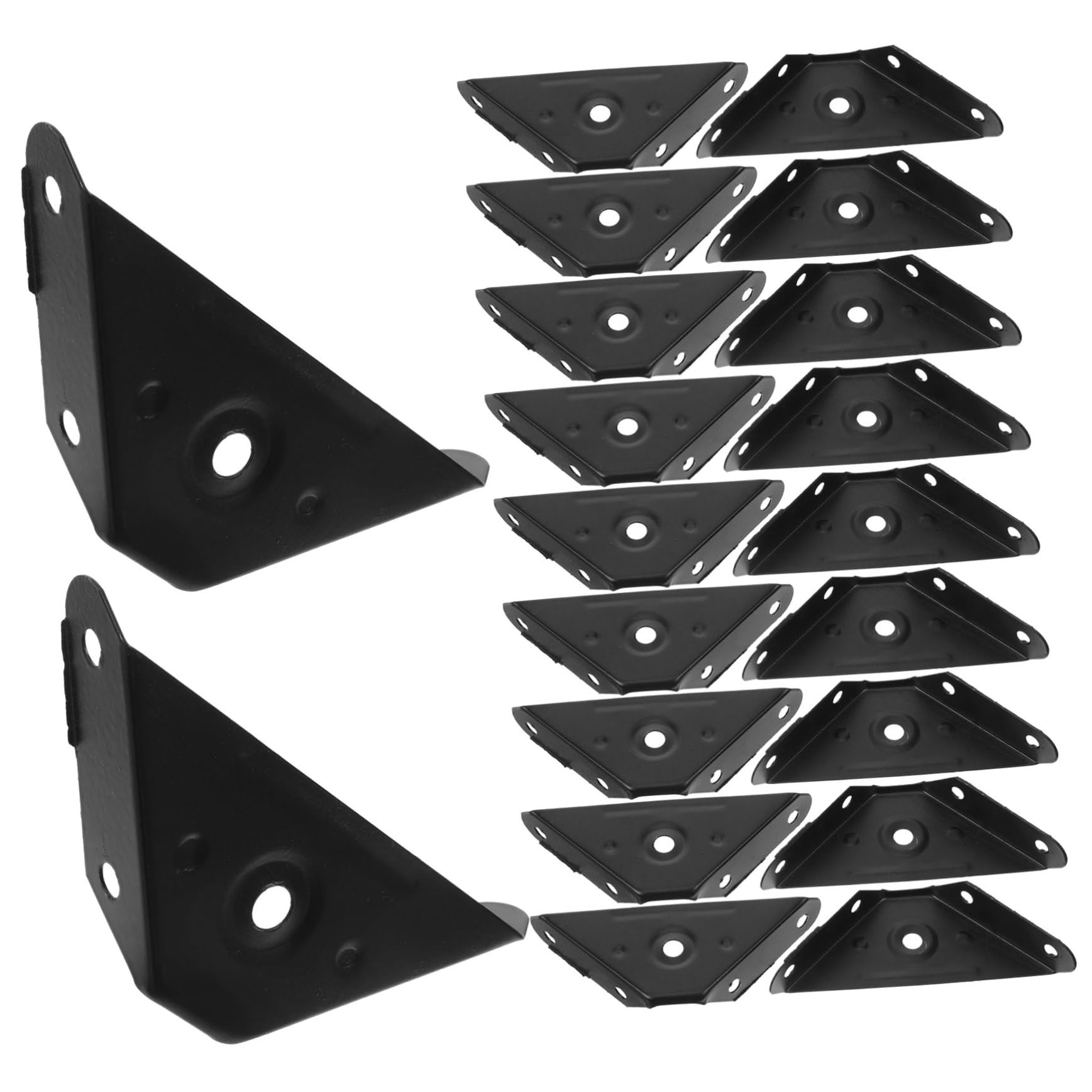 CIYODO Stylish 20pcs Right Angle Fixings Cabinet Triangle Corner Brackets 90 Degree Bracket Support for Long-Lasting Durability