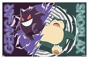 ポケモンカード NEO 販促ポスター ゲンガー バンギラス Amazon.co.jp: ポケモン-ゲンガーカビラクスバトルウォールポスター