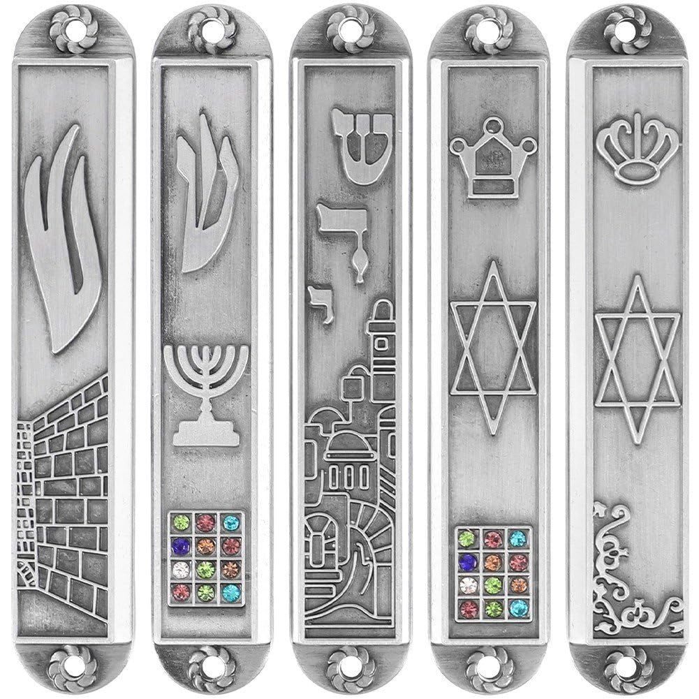 Porte mezouza artisanal pour accent de porte, décoration de maison religieuse