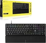CORSAIR K70 CORE RGB Clavier mécanique de jeu filaire avec Palmrest – Préludées MLX Interrupteurs linéaires rouges, SOCD, ABS Casques-clés à double touche, abaissement du son, cadran de contrôle des médias, QWERTY NA – noir