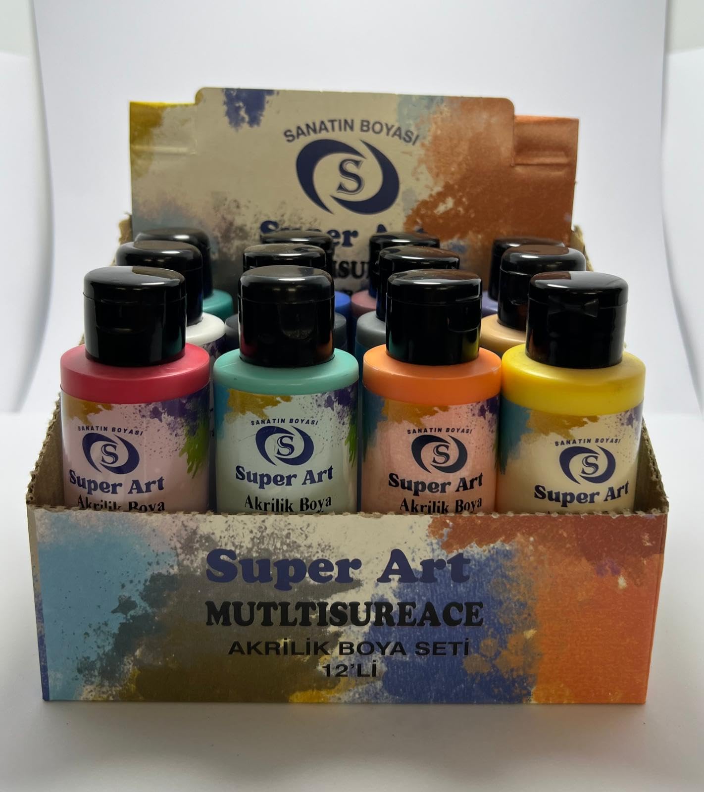 SuperArt Akrilik Boya Seti 12'li 12x100 mL