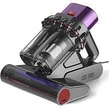 Powerful Bed Vacuum Cleaner, 14kPa Strong Suction Handheld Vacuum with 5-Cyclone System, Suitable for Mattresses, Carpets and Home Cleaning