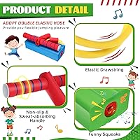 Vista 3 de Wettarn 8 piezas de espuma Pogo Jumper Promote Grow Tall Pogo Stick de espuma de palo de salto seguro y divertido para adolescentes, niños y niñas