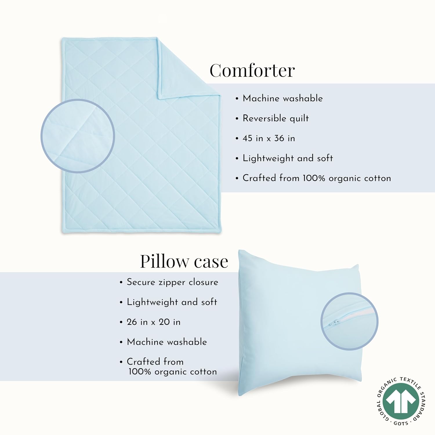 Evolur Space Adventure 3 Piece Toddler Bedding Set, Super Soft and Breathable Toddler Bedding, Machine Washable, Includes Fitted Sheet, Comforter and Pillow Case