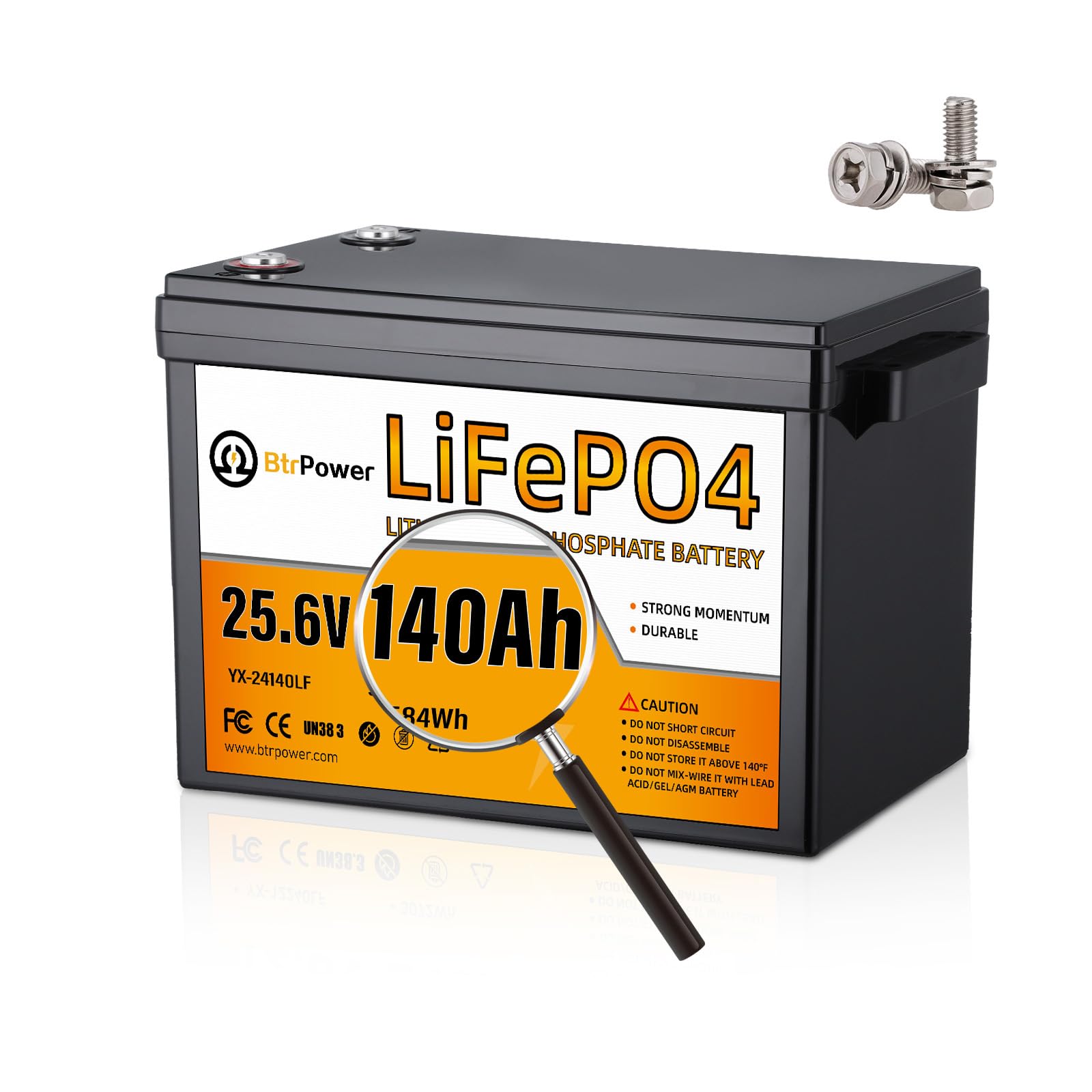 BtrPower 24V 140Ah Lithium Battery