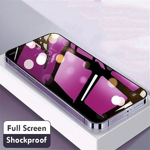 Miniatura 7 de Protector de pantalla de privacidad compatible con iPhone 14 Pro Max, efecto espejo, antiespía, antiluz azul, paquete de 2 espejos degradados