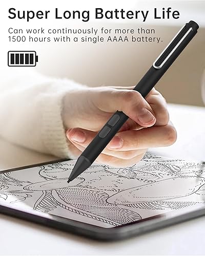 Miniatura 6 de Uogic Bolígrafo para Microsoft Surface, duración de la batería de 90 días, escritura suave, rechazo de palma, 1024 niveles de presión, punta HB
